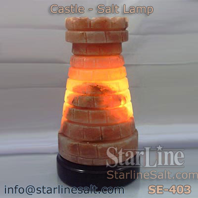 Castle salt lamp